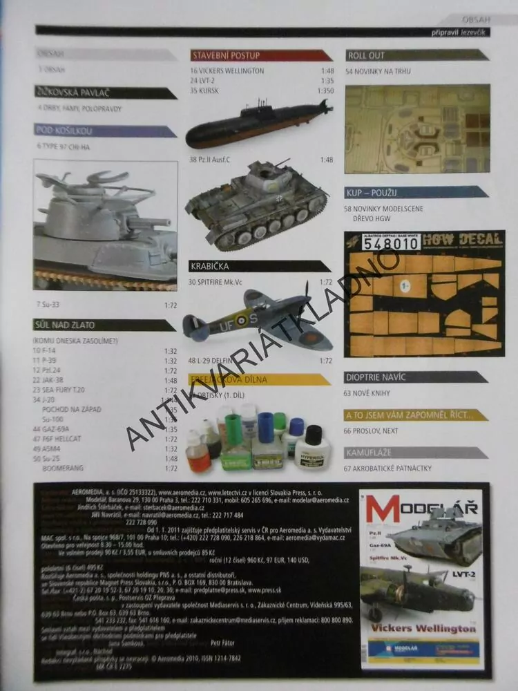 ČASOPIS MODELÁŘ 9/2011, 