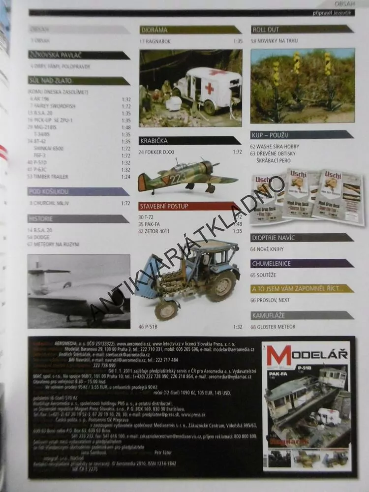 ČASOPIS MODELÁŘ 1/2012, 