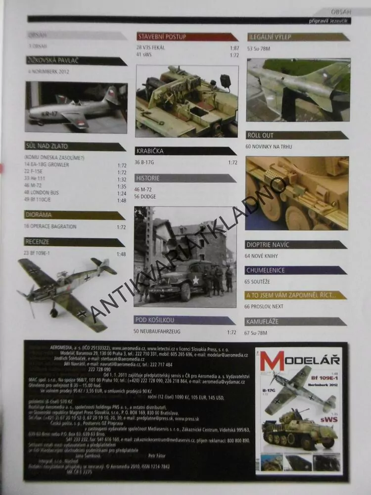ČASOPIS MODELÁŘ 2/2012, 