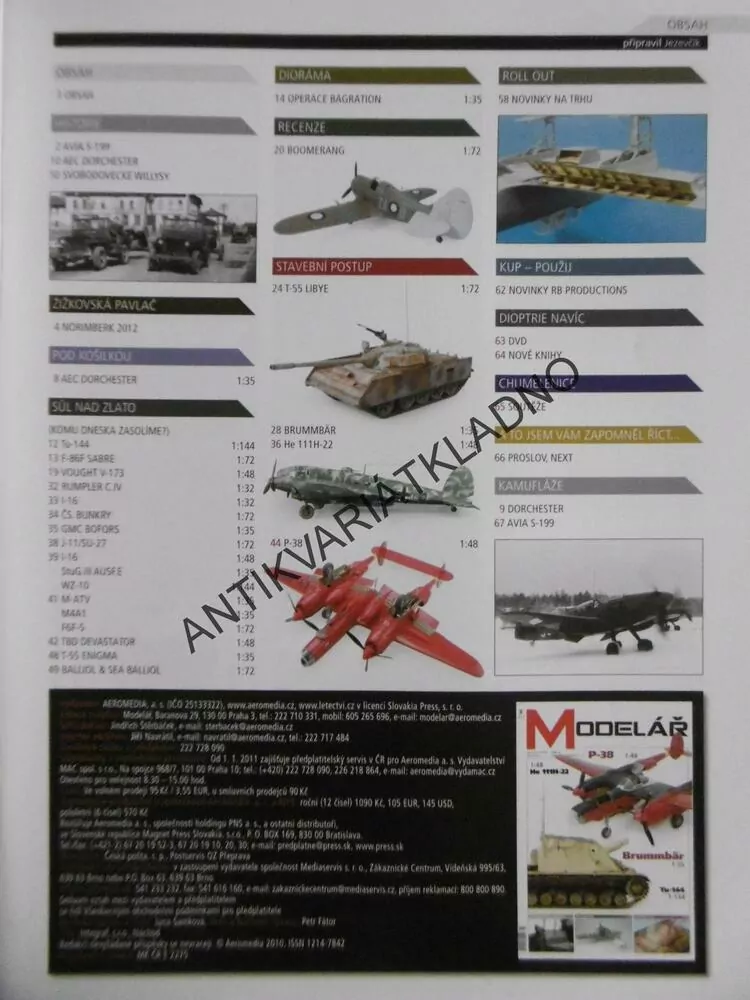 ČASOPIS MODELÁŘ 3/2012, 