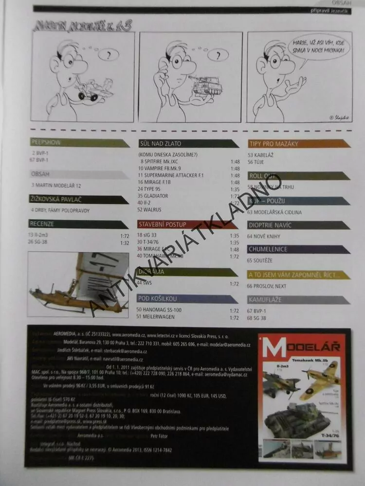 ČASOPIS MODELÁŘ 4/2013, 