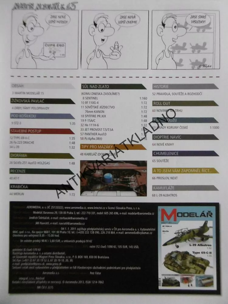 ČASOPIS MODELÁŘ 6/2013, 