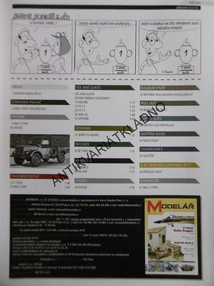 ČASOPIS MODELÁŘ 11/2013, 