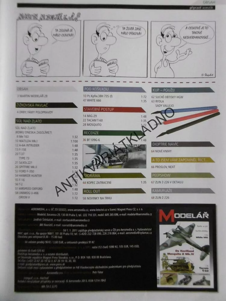 ČASOPIS MODELÁŘ 7/2014,