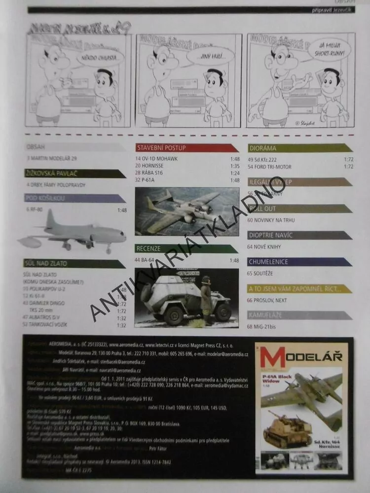 ČASOPIS MODELÁŘ 8/2014, 