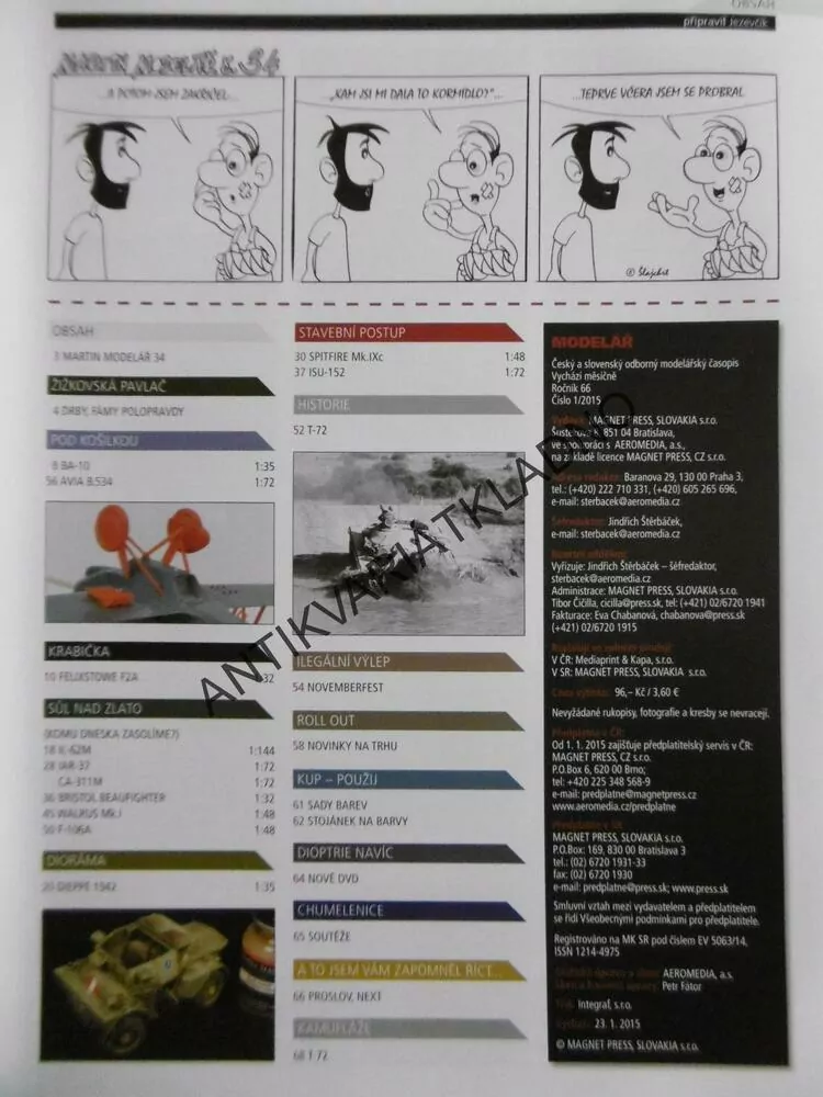 ČASOPIS MODELÁŘ 1/2015, 