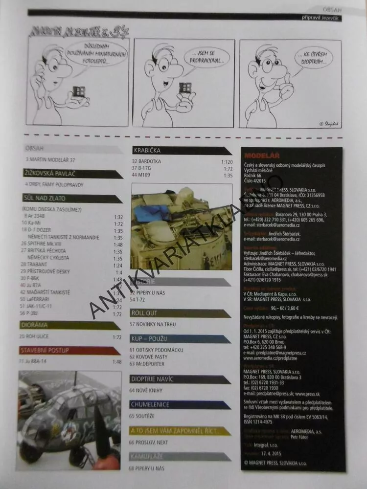 ČASOPIS MODELÁŘ 4/2015, 