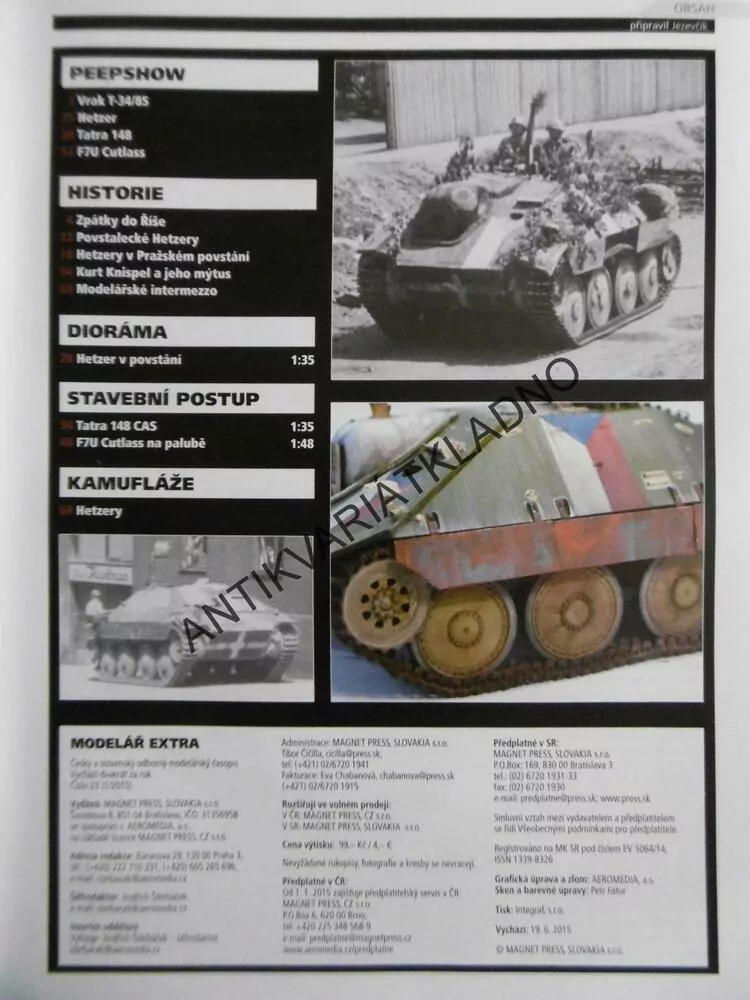 ČASOPIS MODELÁŘ EXTRA E23 2015 