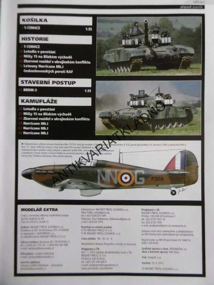 ČASOPIS MODELÁŘ EXTRA E24 2015 