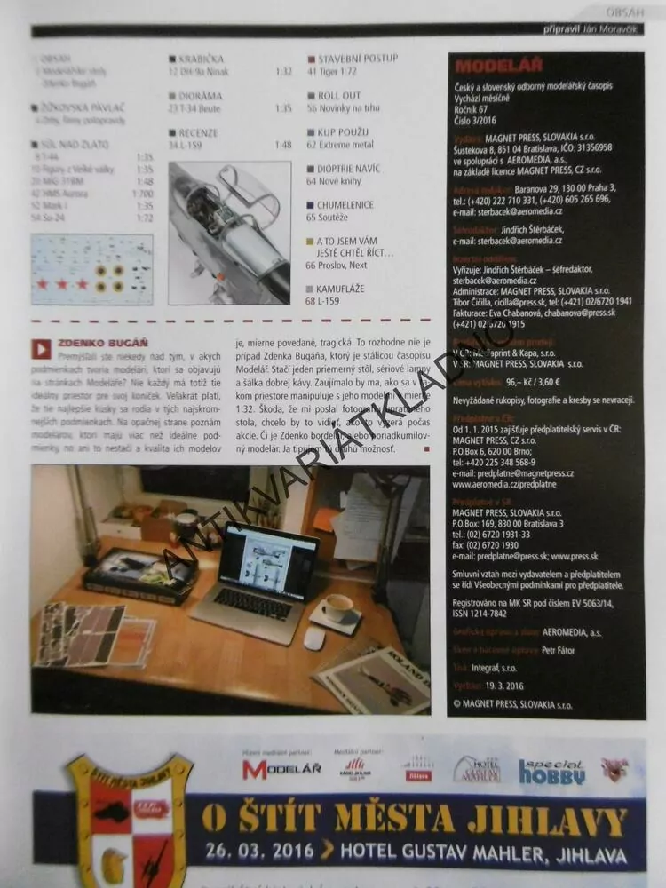 ČASOPIS MODELÁŘ 3/2016, 