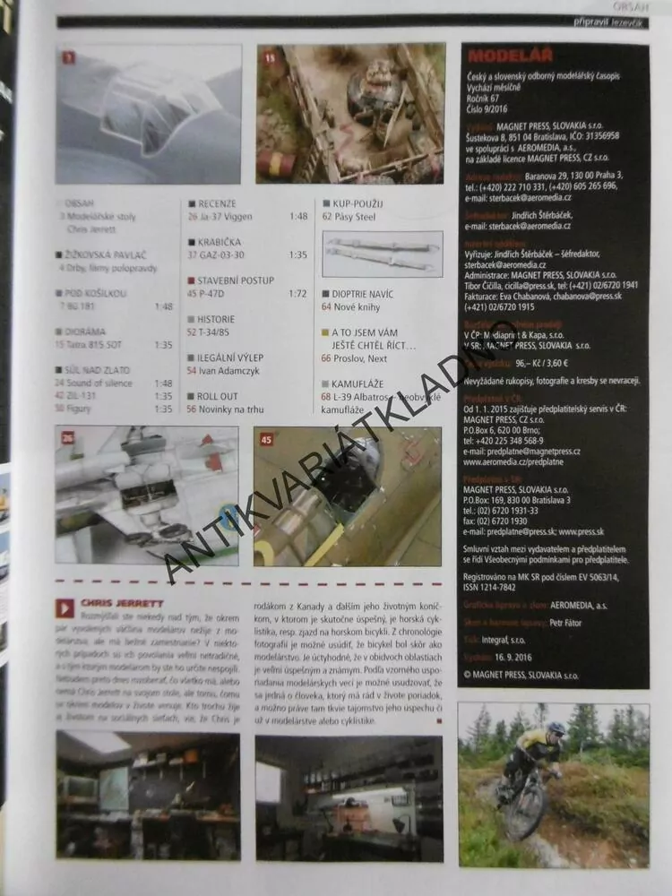 ČASOPIS MODELÁŘ 9/2016, 