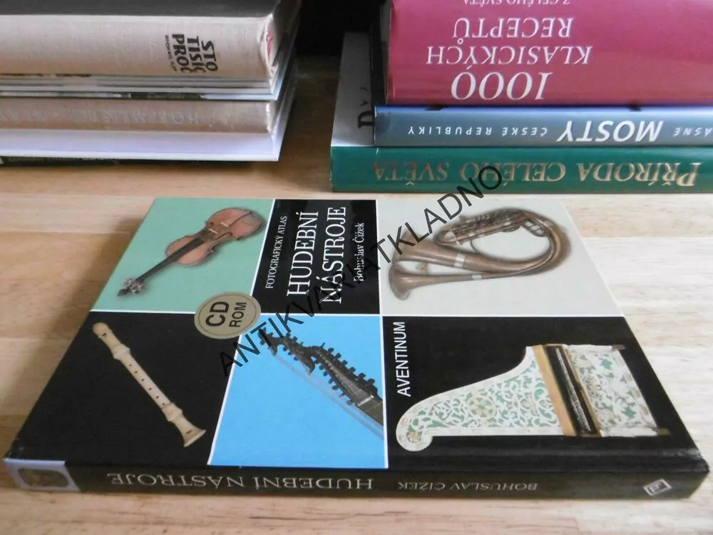 HUDEBNÍ NÁSTROJE, FOTOGRAFICKÝ ATLAS, BOHUSLAV ČÍŽEK, BEZ CD, **an