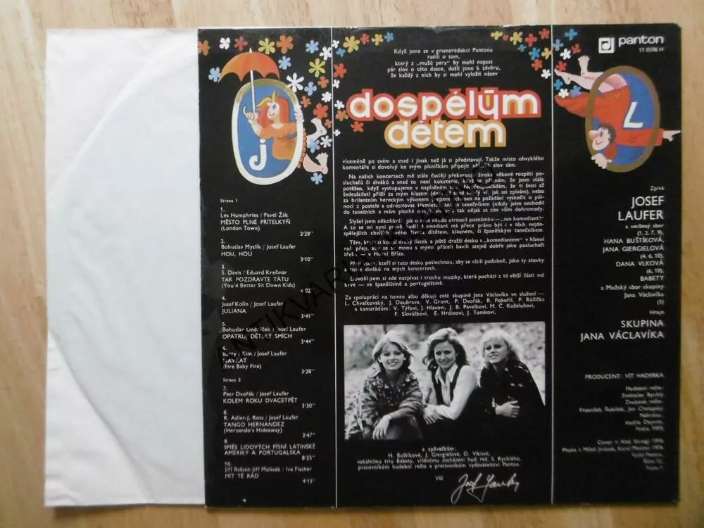 JOSEF LAUFER, DOSPĚLÝM DĚTEM