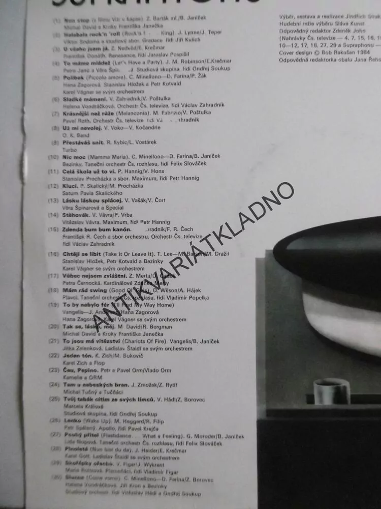 XXIII. ALBUM SUPRAPHONU, TURBO, HLOŽEK, KOTVALD, MICHAL DAVID, PETR SPÁLENÝ,ZICH, KAMELIE, MICHAL DAVID, AJ.