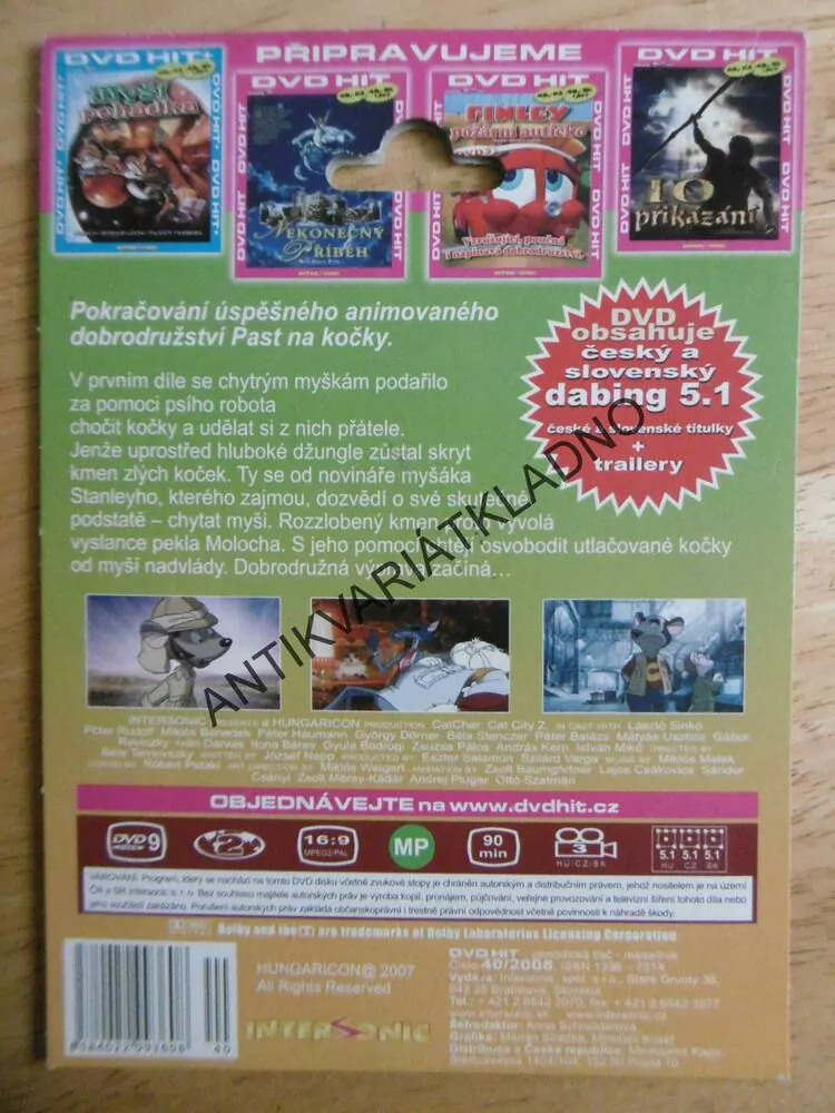 PAST NA KOČKY 2., ĎÁBLOVA KOČKA, DVD FILM 
