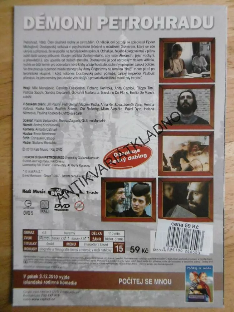 DÉMONI PETROHRADU, DVD FILM 