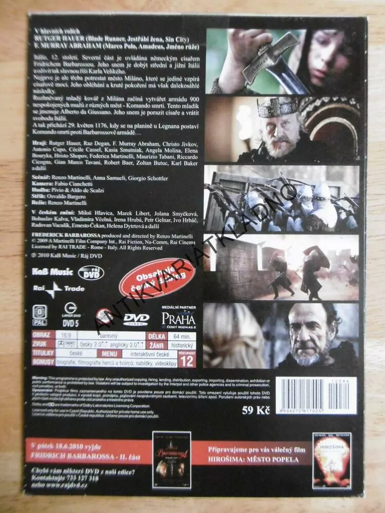 FRIDRICH BARBAROSSA, 1-2, DVD FILM