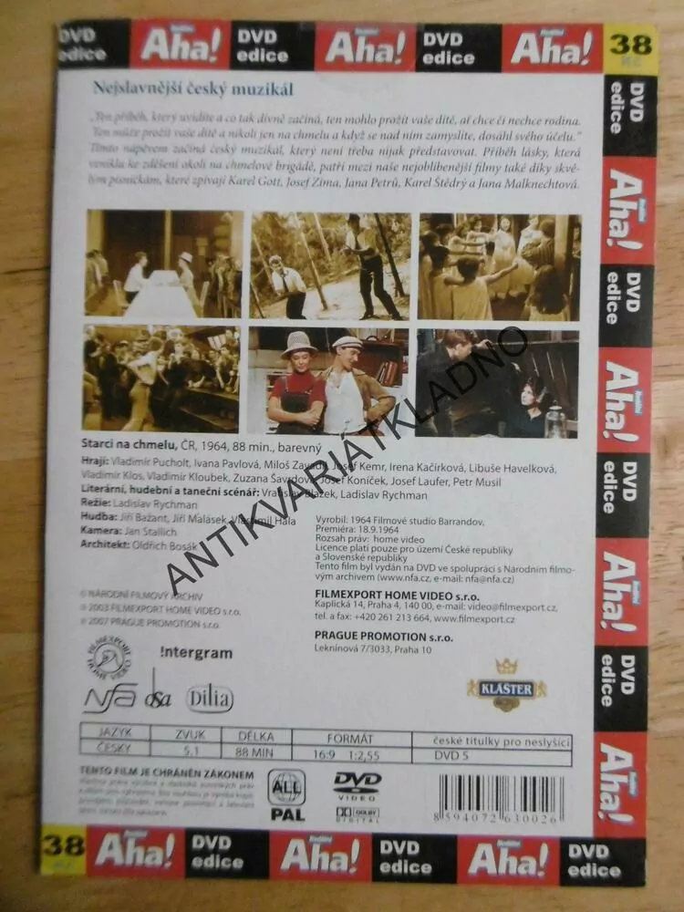 STARCI NA CHMELU, DVD FILM  ČR