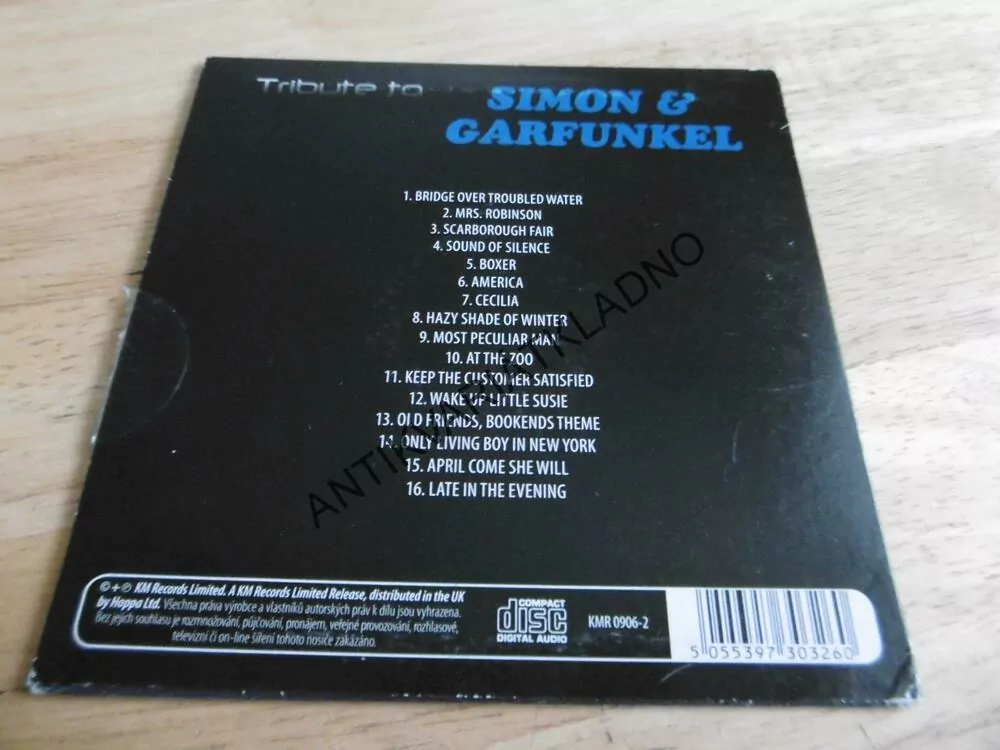 TRIBUTE TO SIMON A GARFUNKEL, CD