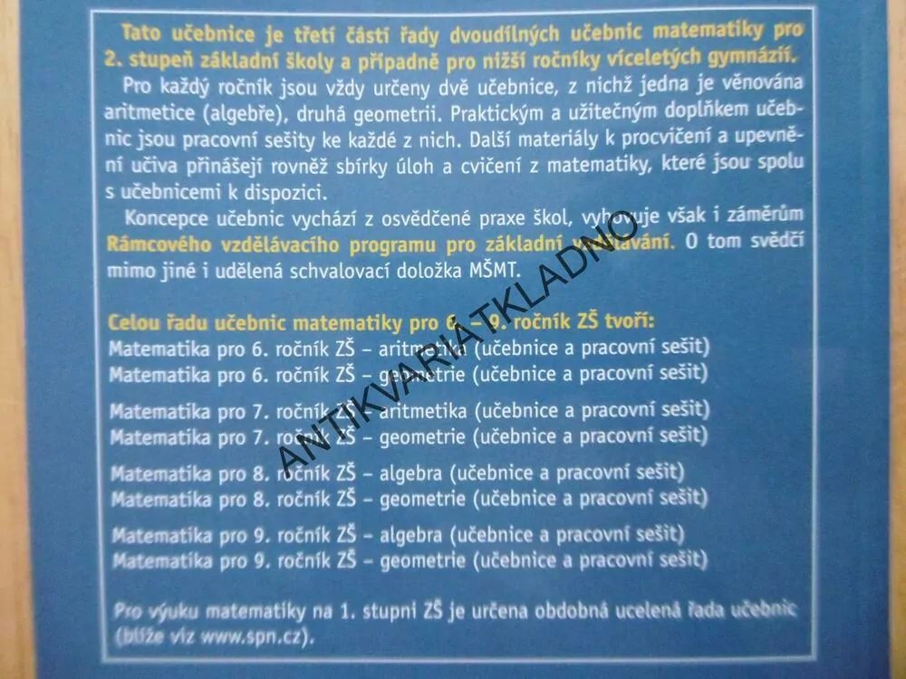 MATEMATIKA PRO ZÁKLADNÍ ŠKOLY, GEOMETRIE, SPN