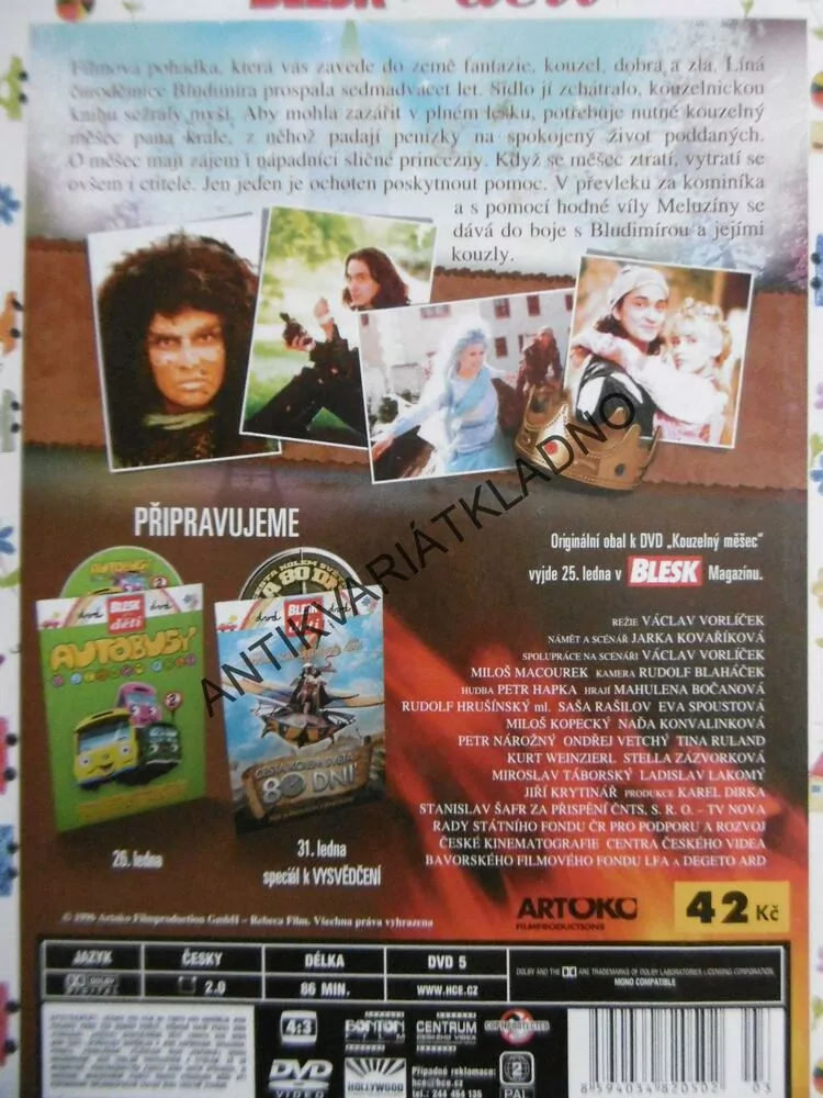 KOUZELNÝ MĚŠEC, DVD FILM 