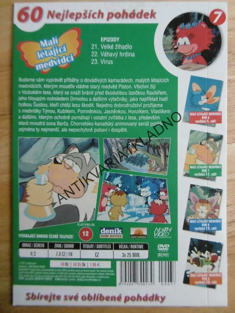 MALÍ LÉTAJÍCÍ MEDVÍDCI 7., DVD FILM