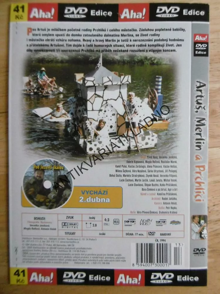 ARTUŠ, MERLIN A PRCHLÍCI, DVD FILM
