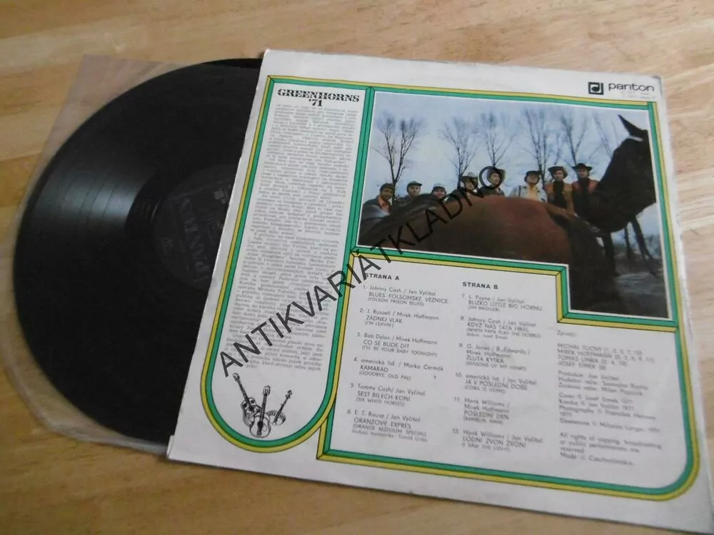 GREENHORNS, ZELENÁČI, ´71, VYČÍTAL