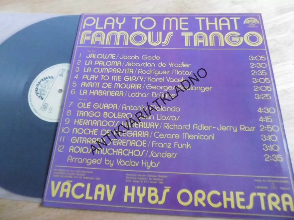 PLAY TO ME THAT FAMOUS TANGO,