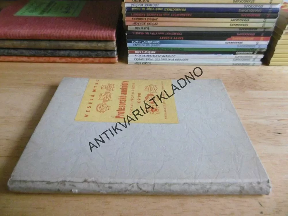 VESELÁ MYSL, PROFESORSKÉ ANEKDOTY, Z. TŮMA, 1939