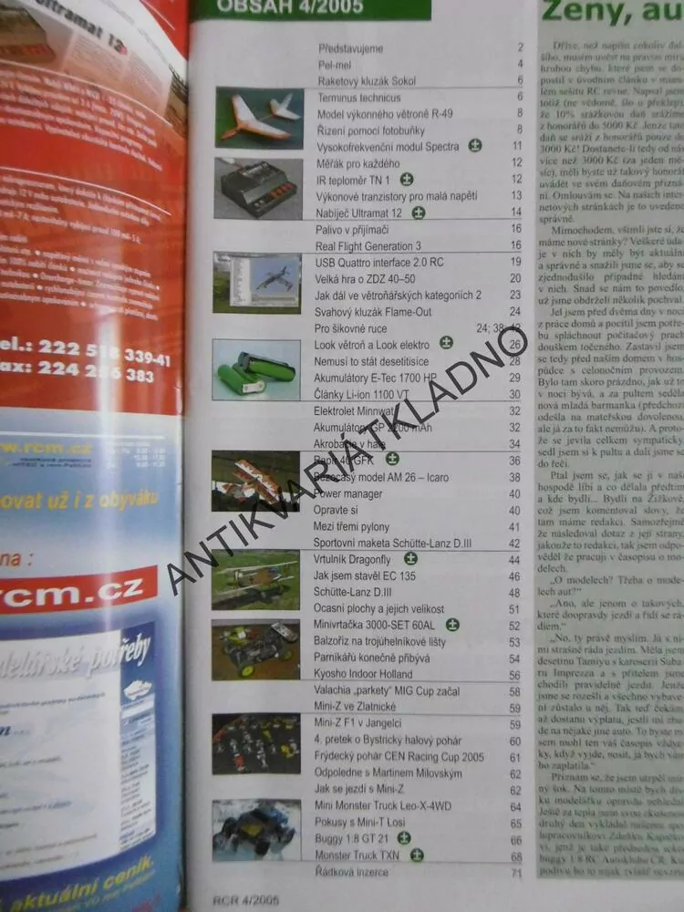 ČASOPIS RC REVUE 4/2005