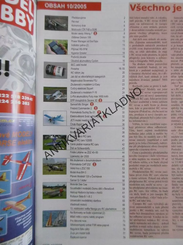ČASOPIS RC REVUE 10/2005