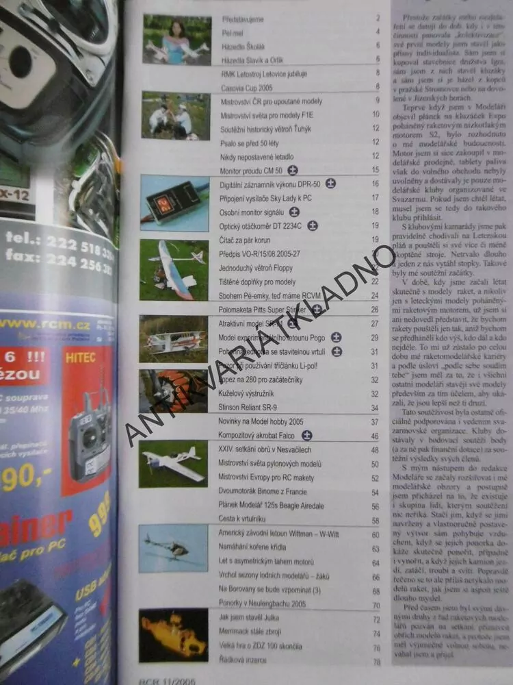 ČASOPIS RC REVUE 11/2005