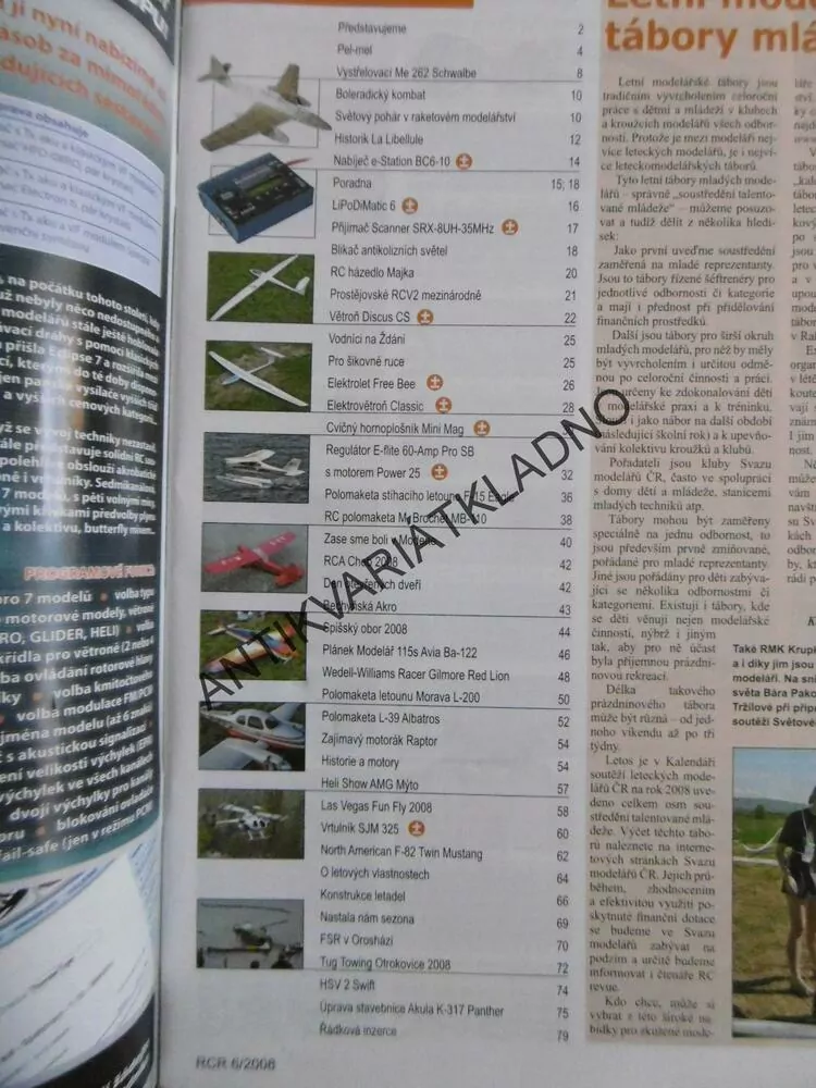 ČASOPIS RC REVUE 6/2008