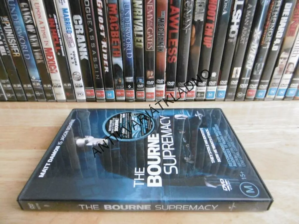 THE BOURNE SUPREMACY, MATT DAMON, DVD FILM, BEZ DABINGU I ČESKÝCH TITULKŮ