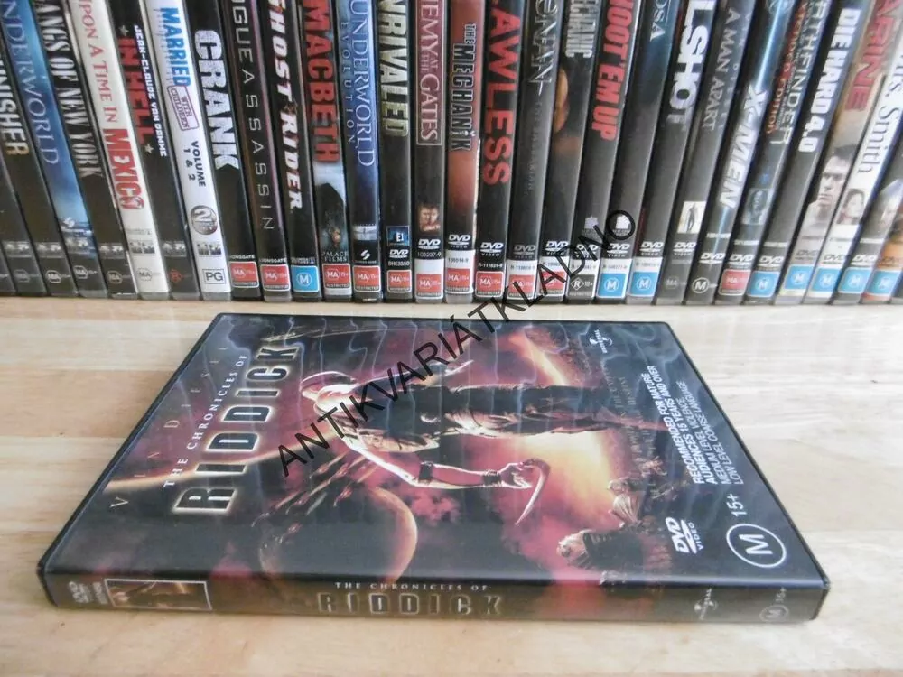 RIDDICK, VIN DIESEL, DVD FILM BEZ DABINGU BEZ ČESKÝCH TITULKŮ