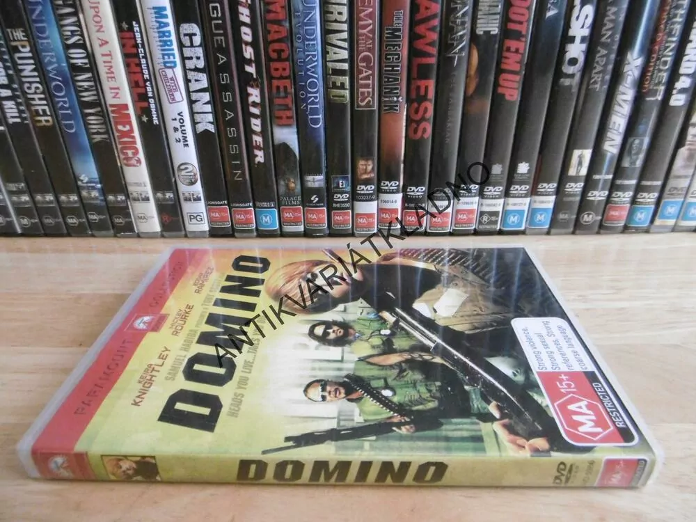 DOMINO, KEIRA KNIGHTLEY, MICKEY ROURKE, DVD FILM BEZ DABINGU BEZ ČESKÝCH TITULKŮ