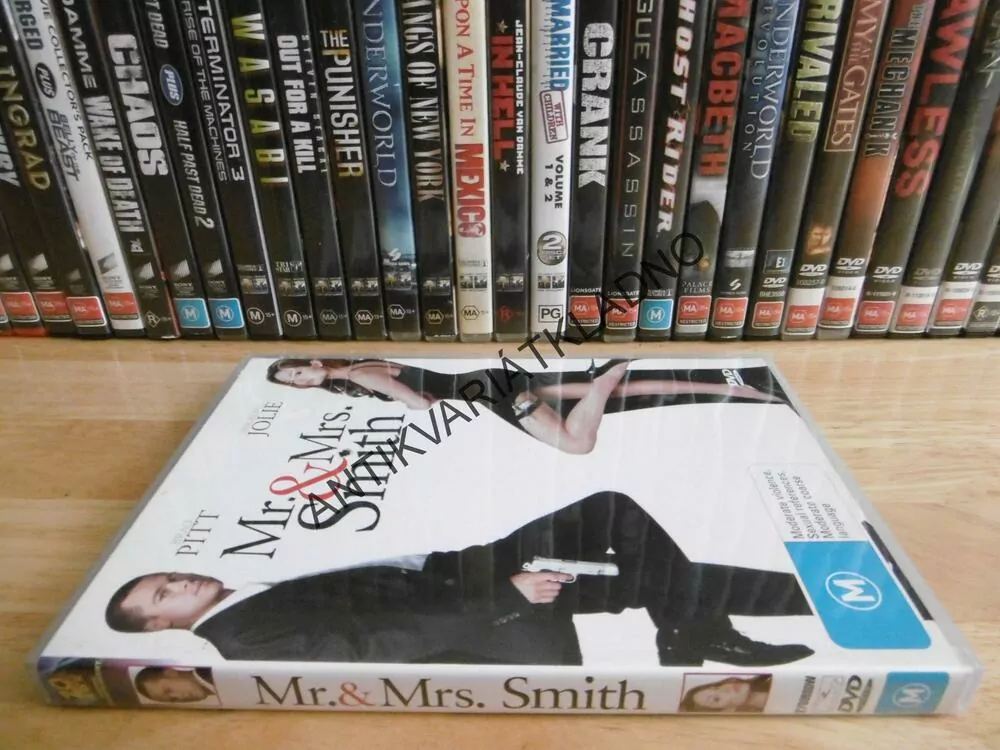 MR. AND MRS. SMITH, ANGELINA JOLIE, BRAD PITT, DVD FILM, BEZ DABINGU I ČESKÝCH TITULKŮ