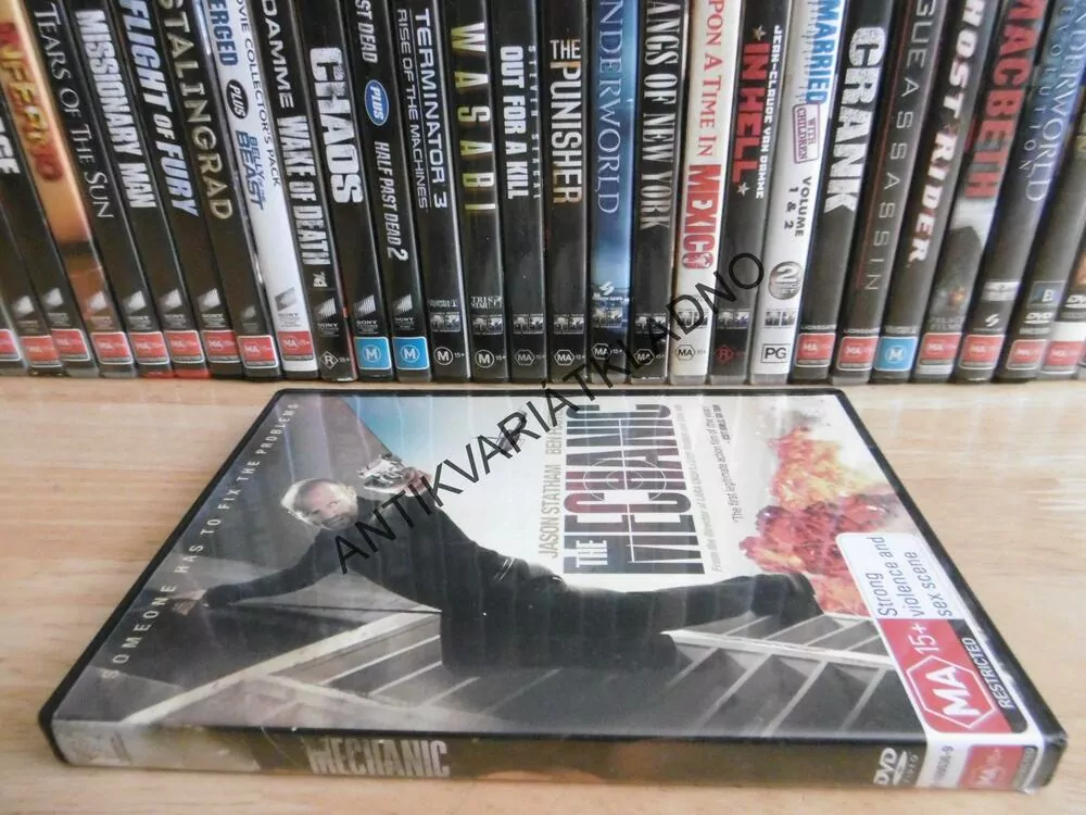 THE MECHANIC, JASON STATHAM, DVD FILM, BEZ DABINGU BEZ ČESKÝCH TITULEK