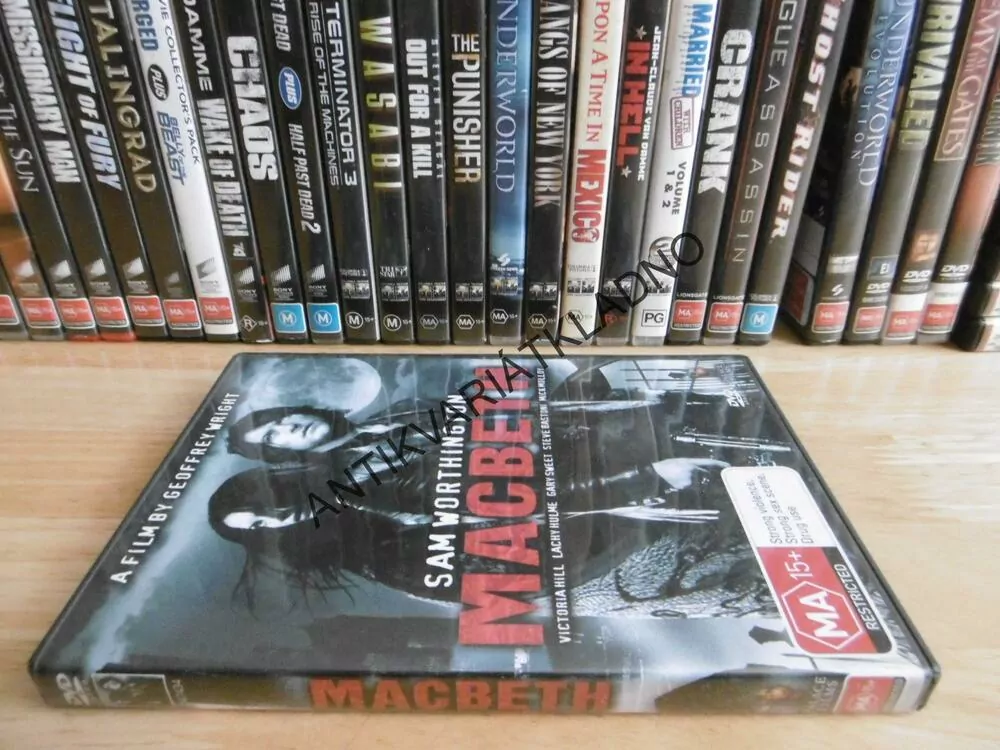 MACBETH, SAM WORTHINGTON, DVD FILM, BEZ DABINGU BEZ ČESKÝCH TITULEK