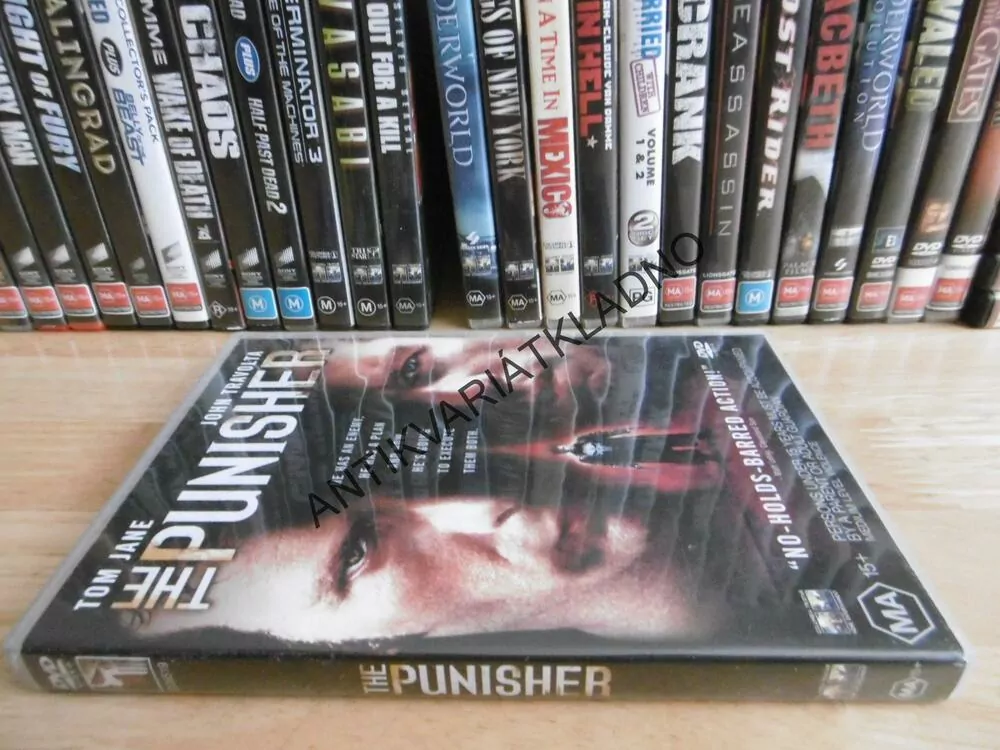 THE PUNISHER, TOM JANE, JOHN TRAVOLTA, DVD FILM, BEZ DABINGU I ČESKÝCH TITULKŮ