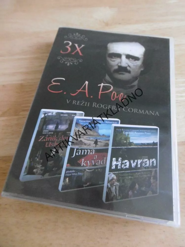 3 X EDGAR ALAN POE, DVD FILM HOROR