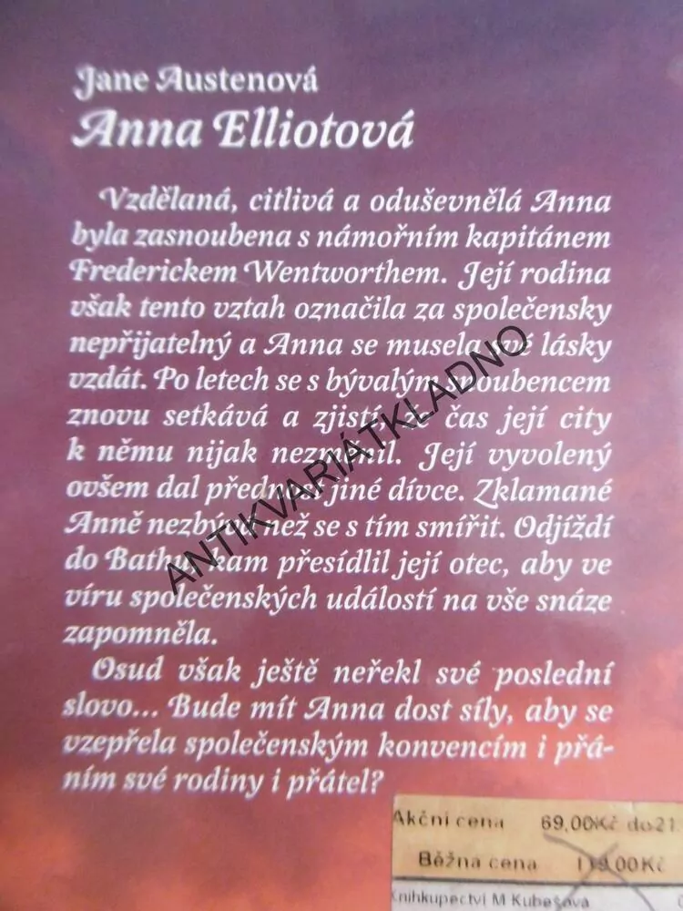 ANNA ELLIOTOVÁ, JANE AUSTENOVÁ, **an