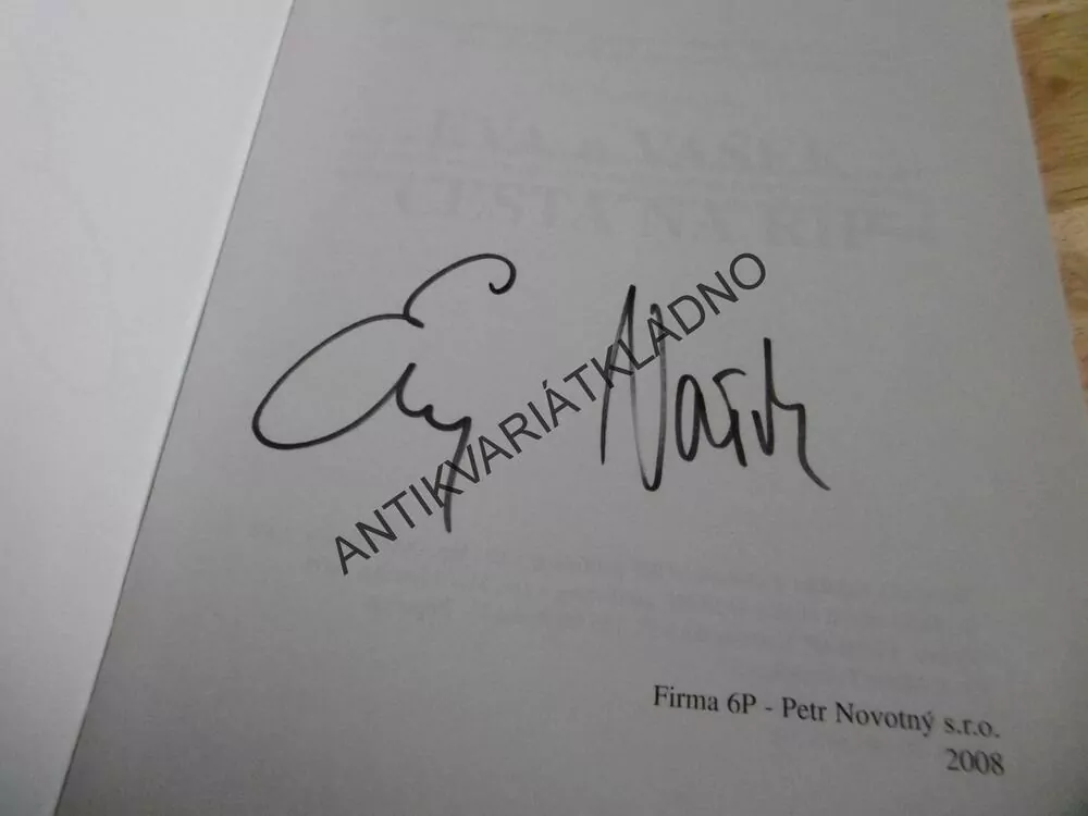 CESTA NA ŘÍP, EVA A VAŠEK- AUTOGRAM, 2008