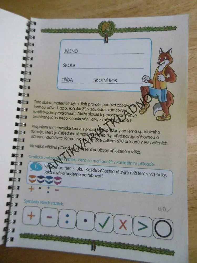 LIŠÁKŮV TURNAJ V MATEMATICE, MATEMATIKA, PRO 1. STUPEŇ ZŠ,