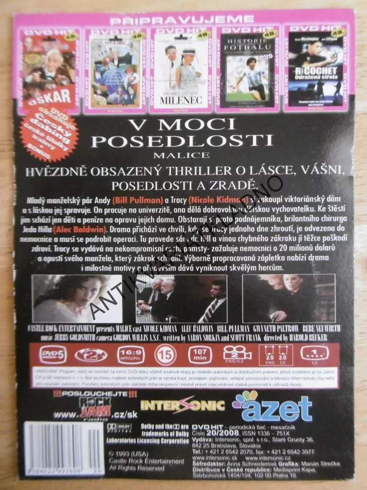 V MOCI POSEDLOSTI, DVD FILM