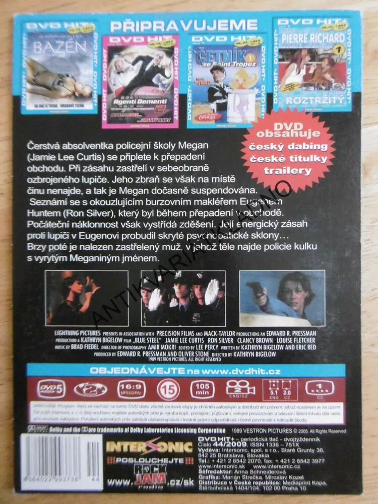 MODRÁ OCEL, DVD FILM