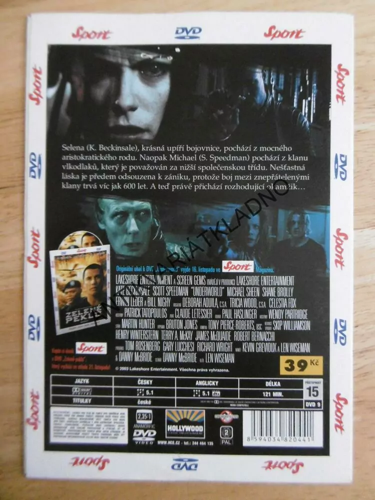 UNDERWORLD, KATE BECKINSALE, SCOTT SPEEDMAN, DVD FILM