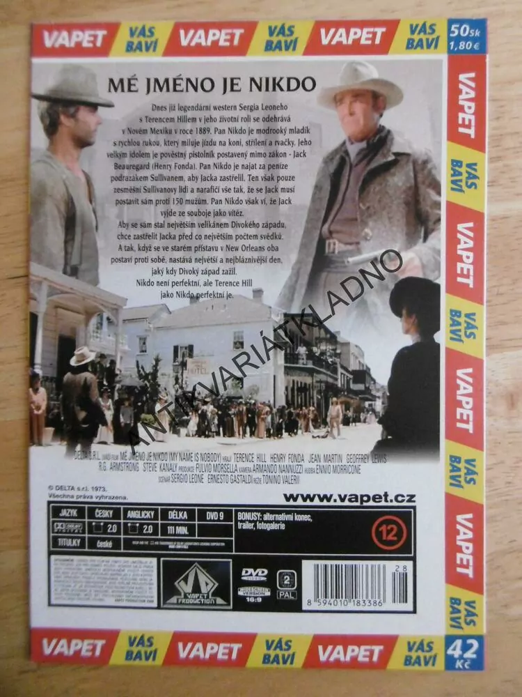 MÉ JMÉNO JE NIKDO, DVD FILM