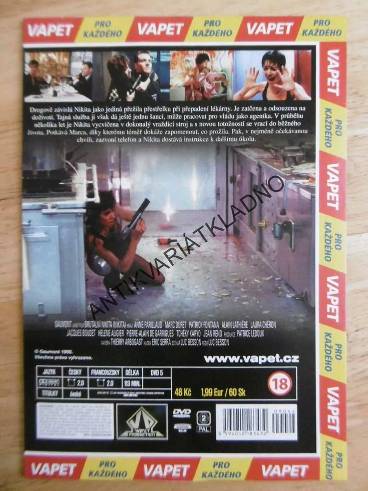 BRUTÁLNÍ NIKITA, DVD FILM
